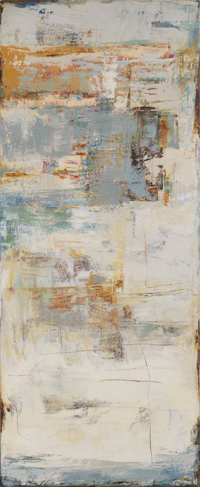 Cliffhanger----72" x 36"----Oil/ Cold Wax on Canvas