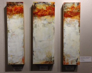 First Snow Triptych---24" x 32"---Oil/Cold Wax on Panel